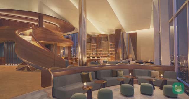 Torchlight rooftop lounge at Signia Hilton Indianapolis (rendering)