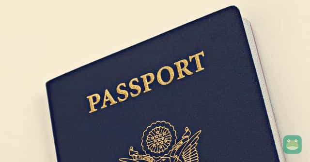 The cover of a United States passport book on a white background.