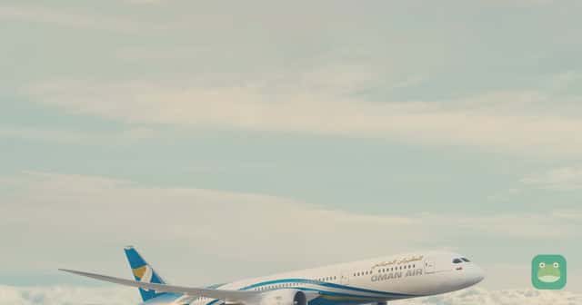 An Oman Air aircraft in the image used on its oneworld member page.