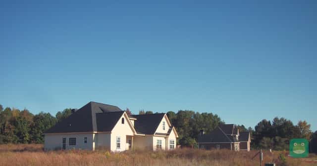 New homes in a subdivision in rural Walton County, Georgia.