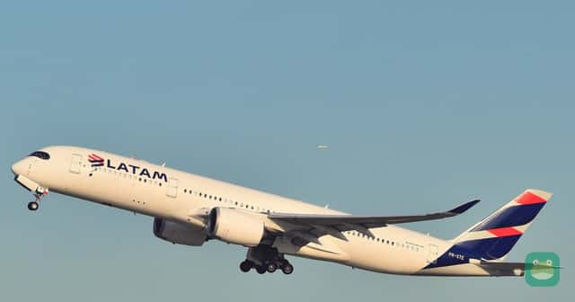 LATAM Brasil Airbus A350-900 PR-XTE departing New York JFK for São Paulo