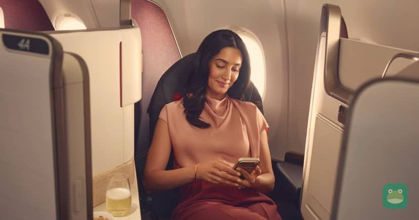 An Air Canada business-class cabin. Illustrative airline photo; Aeroplan credit-card benefits are separate from cabin and lounge eligibility.