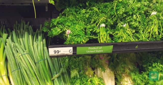 Parsley priced at 99 cents each beside green onions in a supermarket produce section in Clearwater, Florida, in September 2020.