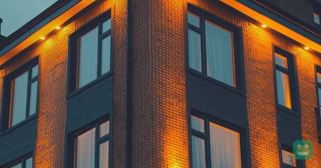 An apartment building at dusk, from Bilt's 2027 program update announcement (cropped)