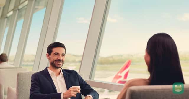 Qantas Club in Sydney; representative domestic lounge interior