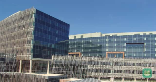 Part of the US Census Bureau's headquarters building in Suitland, Maryland, in 2007.