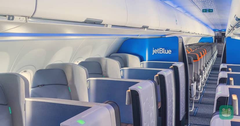 JetBlue Mint suites; representative airline cabin photograph